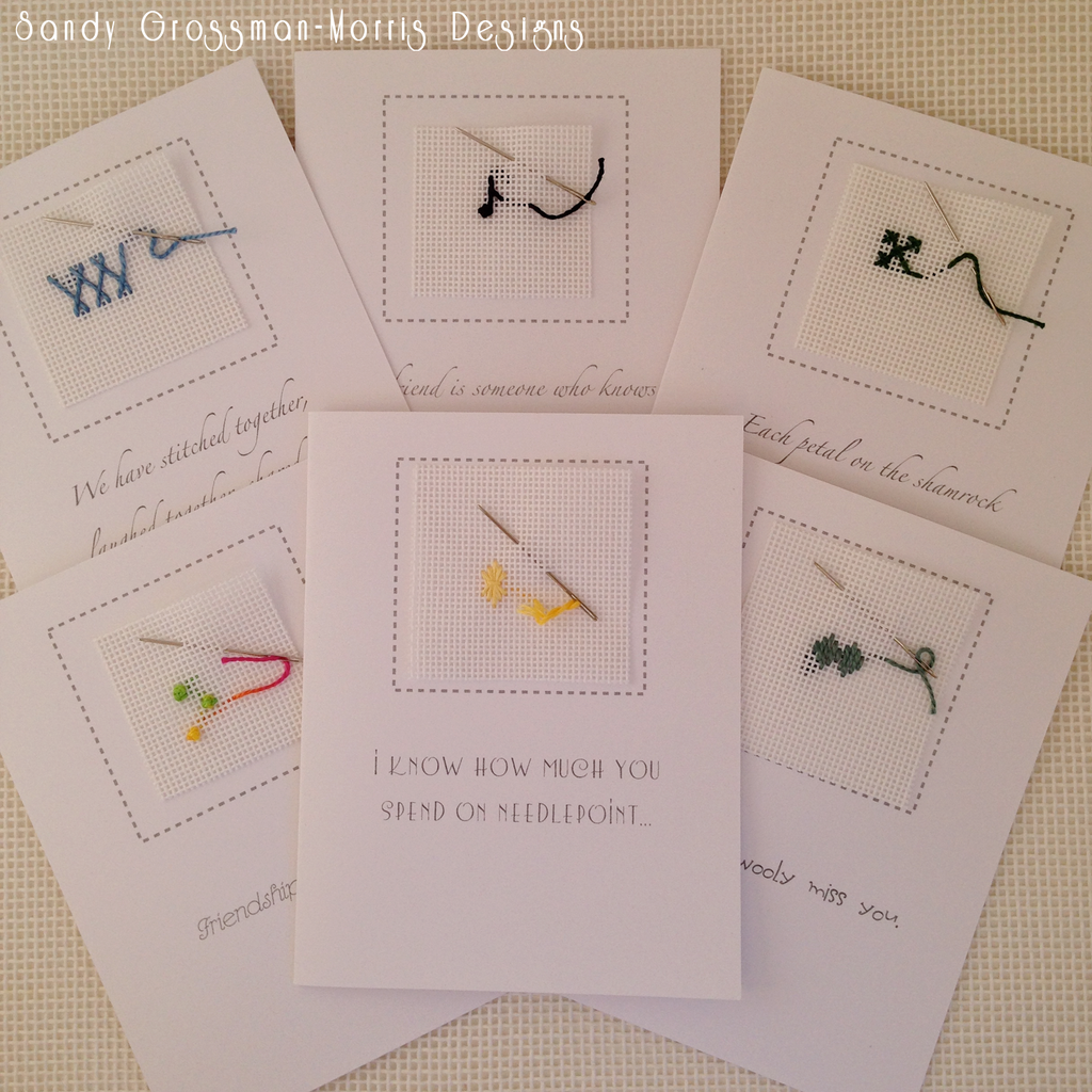 Expressions of Friendship... Needlepoint Note Cards